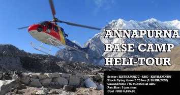 ABC Helicopter tour- Annapurna Base camp Helicopter Day tour Cost and Group join for 2025 & 2026