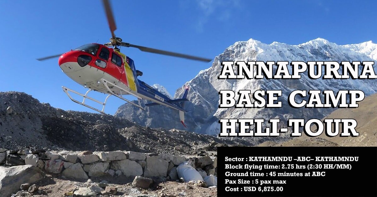 ABC Helicopter tour- Annapurna Base camp Helicopter Day tour